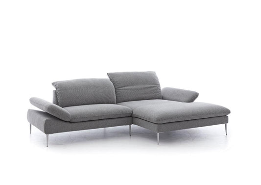 W.SCHILLIG Longchair enjoy&MORE 15450 Stoff R66/22 dolphin - Komfortmöbel24