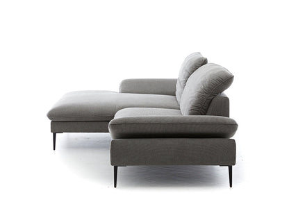 W.SCHILLIG Longchair «enjoy&MORE» 15450 in Stoff R66/94 grey - Komfortmöbel24