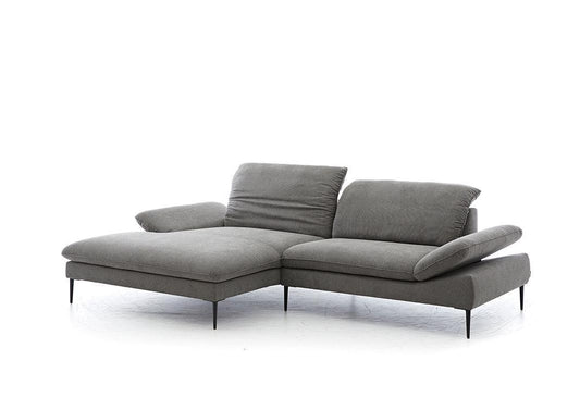 W.SCHILLIG Longchair enjoy&MORE 15450 Stoff R66/94 grey - Komfortmöbel24