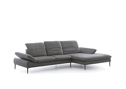 W.SCHILLIG Longchair «enjoy&MORE» 15450 in Stoff S 37/95 anthracite - Komfortmöbel24