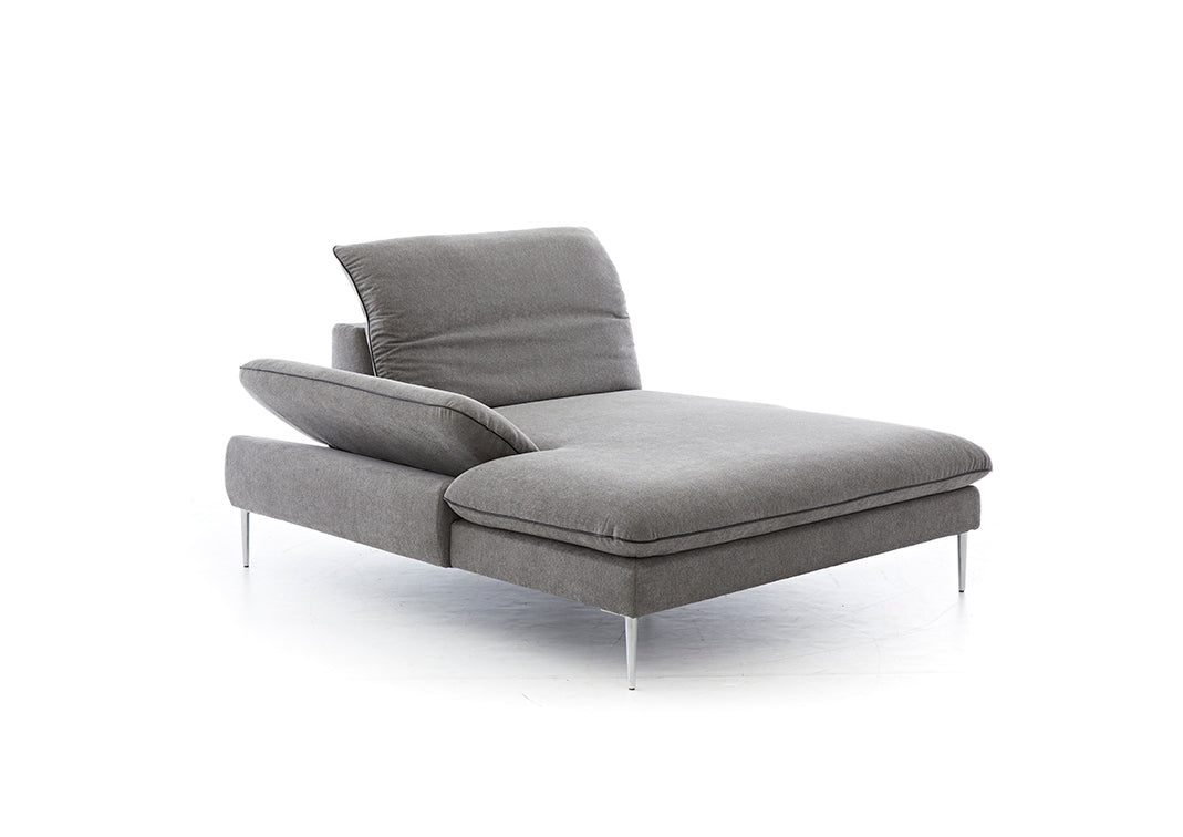 W.SCHILLIG Longchair freistehend «enjoy&MORE» 15450 K105L in Stoff R66/94 grey - Komfortmöbel24