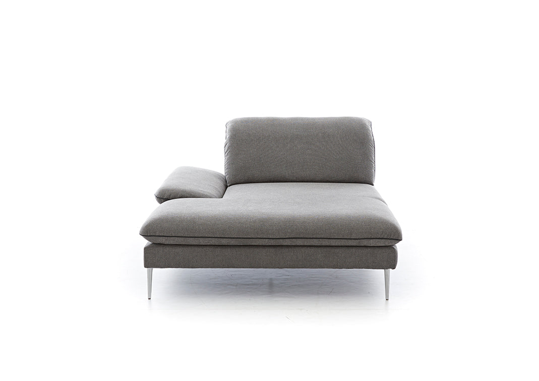 W.SCHILLIG Longchair freistehend «enjoy&MORE» 15450 K105L in Stoff R66/94 grey - Komfortmöbel24
