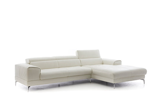 W.SCHILLIG Longchair «piedroo» 21106 in Leder Z73/42 white - Komfortmöbel24