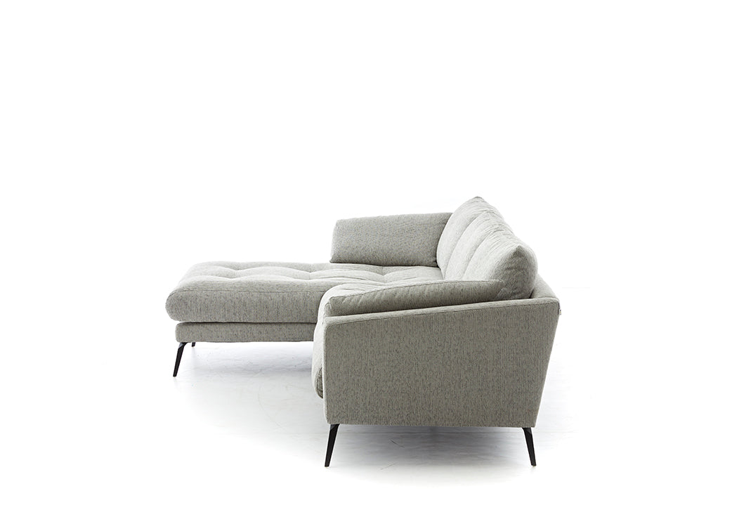 W.SCHILLIG Longchair «softy» 12301 in Stoff W 60/21 silver - Komfortmöbel24