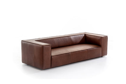 W.SCHILLIG Sofa «around-the-block» 18050 N100 in Leder Z83/54 chocolate - Komfortmöbel24