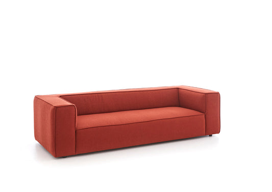 W.SCHILLIG Sofa «around-the-block» 18050 N100 in Stoff T88/64 terracotta - Komfortmöbel24