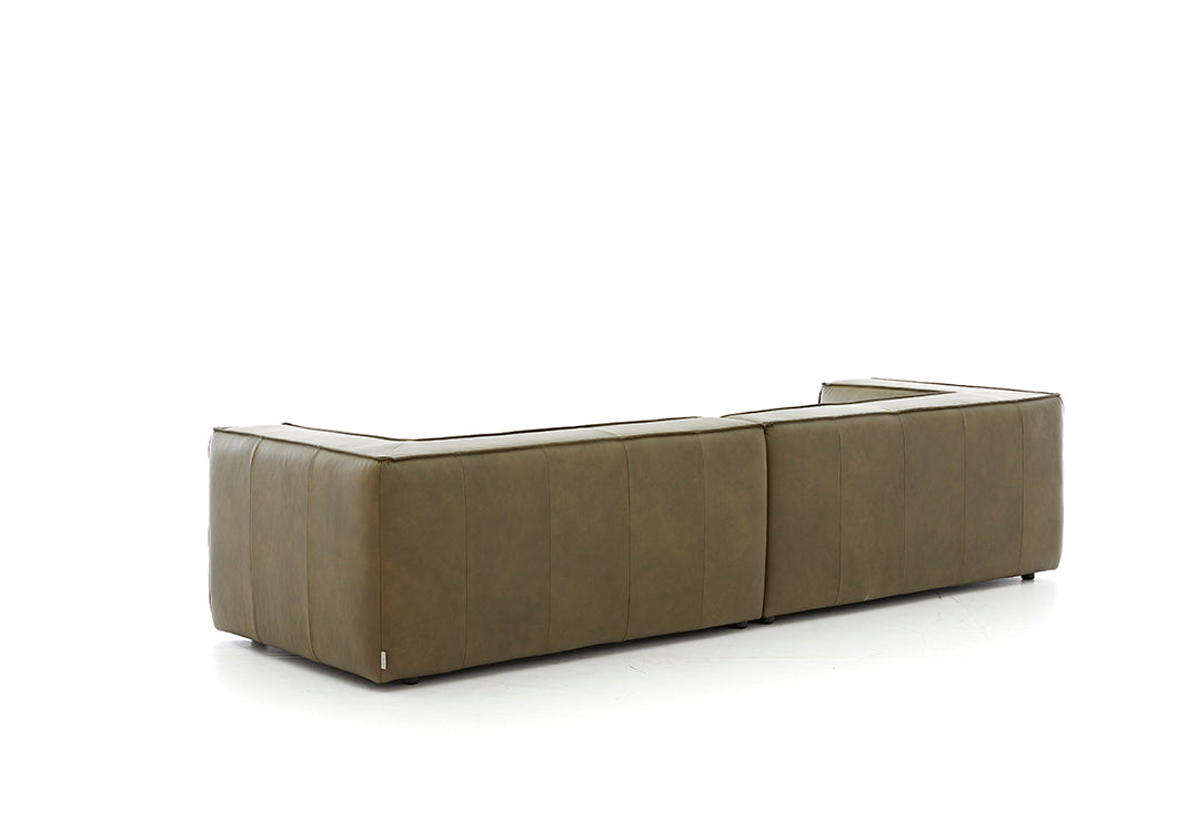 W.SCHILLIG Sofa «around-the-block» 18050 N120 in Leder Z69/36 camouflage - Komfortmöbel24