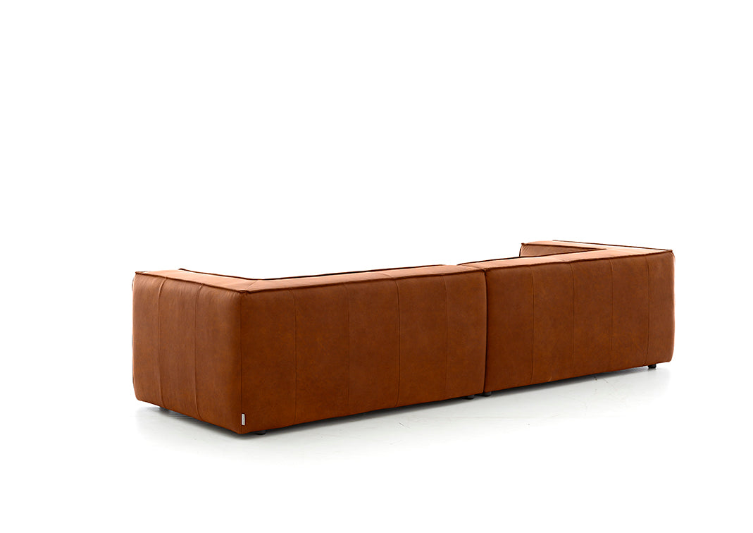W.SCHILLIG Sofa «around-the-block» 18050 N120 in Leder Z69/50 cognac - Komfortmöbel24