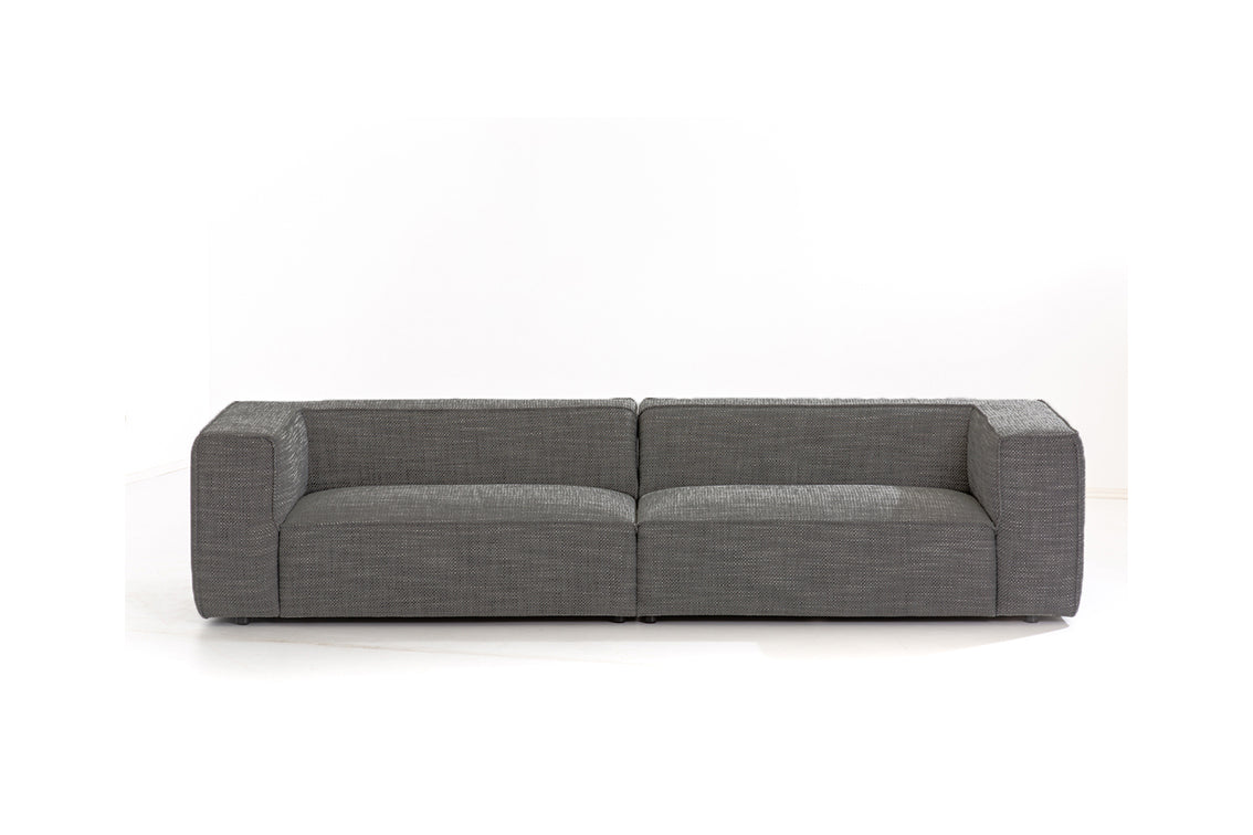 W.SCHILLIG Sofa «around-the-block» 18050 N120 in Stoff T88/94 dark steel - Komfortmöbel24