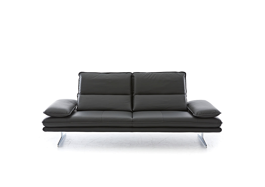 W.SCHILLIG Sofa «broadway» 16777 NL80 in Leder Z59/95 graphit - Komfortmöbel24