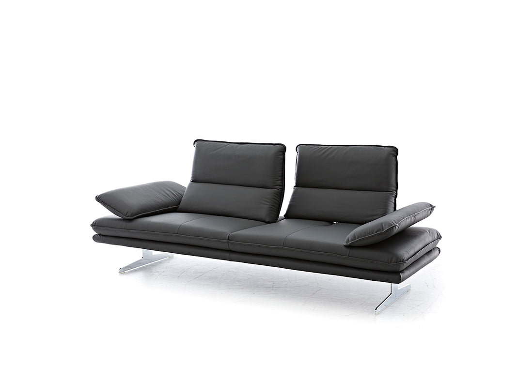W.SCHILLIG Sofa «broadway» 16777 NL80 in Leder Z59/95 graphit - Komfortmöbel24