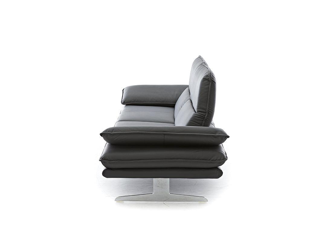 W.SCHILLIG Sofa broadway 16777 NL80 in Leder Z59/95 graphit - Komfortmöbel24