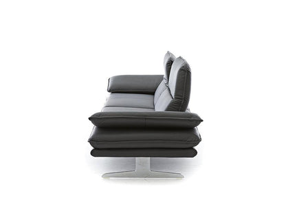 W.SCHILLIG Sofa broadway 16777 NL80 in Leder Z59/95 graphit - Komfortmöbel24