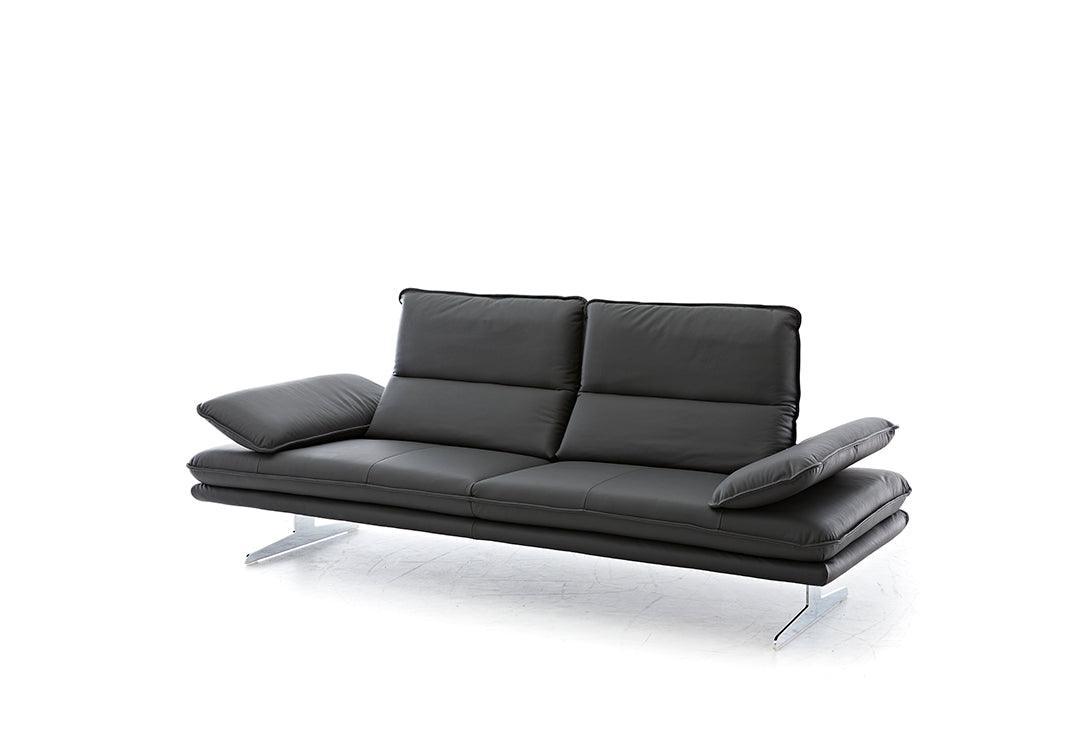 W.SCHILLIG Sofa broadway 16777 NL80 in Leder Z59/95 graphit - Komfortmöbel24