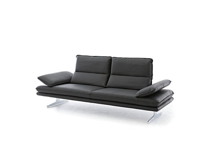 W.SCHILLIG Sofa broadway 16777 NL80 in Leder Z59/95 graphit - Komfortmöbel24