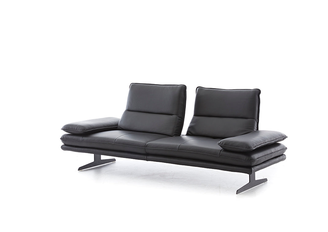 W.SCHILLIG Sofa «broadway» 16777 NL80 in Leder Z77/99 black
