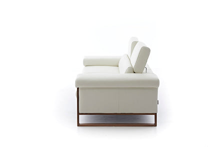 W.SCHILLIG Sofa «finn» 20974 N70 in Leder Z59/42 weiss - Komfortmöbel24