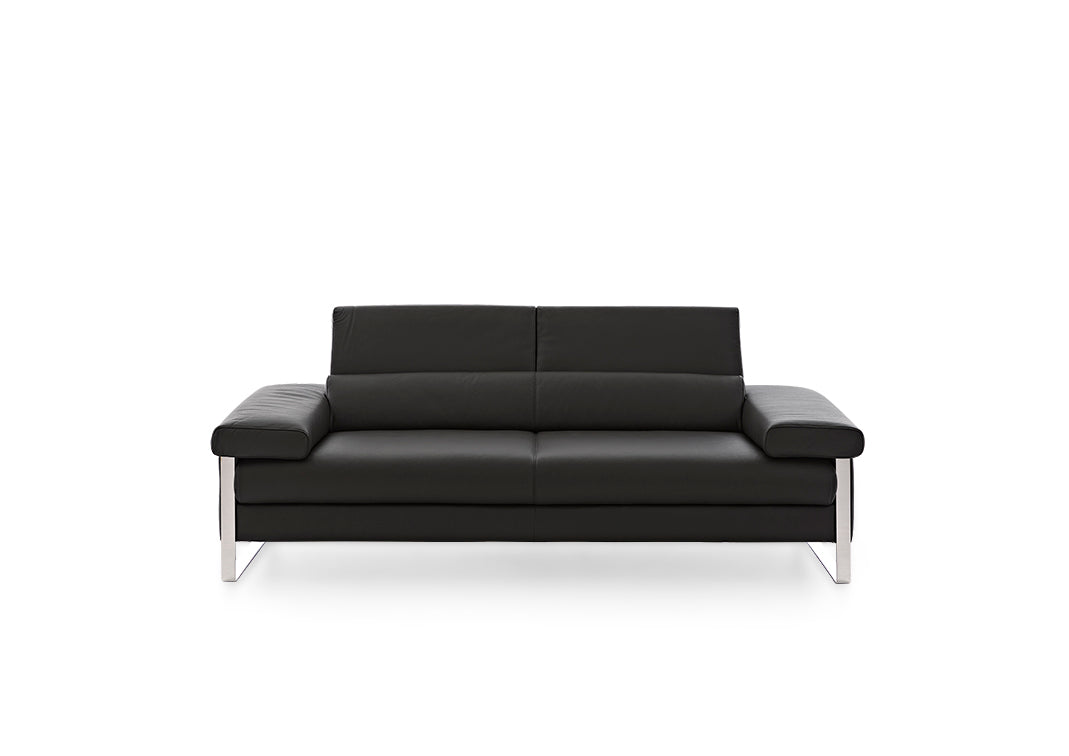 W.SCHILLIG Sofa «finn» 20974 N80 in Leder Z59/99 schwarz - Komfortmöbel24