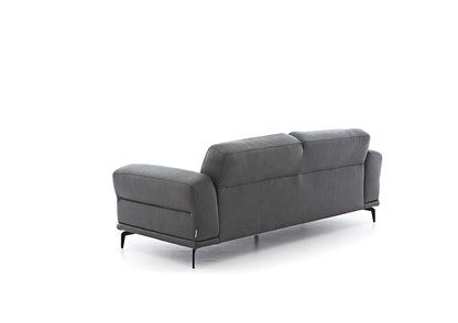 W.SCHILLIG Sofa «montanaa» 24250 N80 in Leder Z69/95 anthracite - Komfortmöbel24