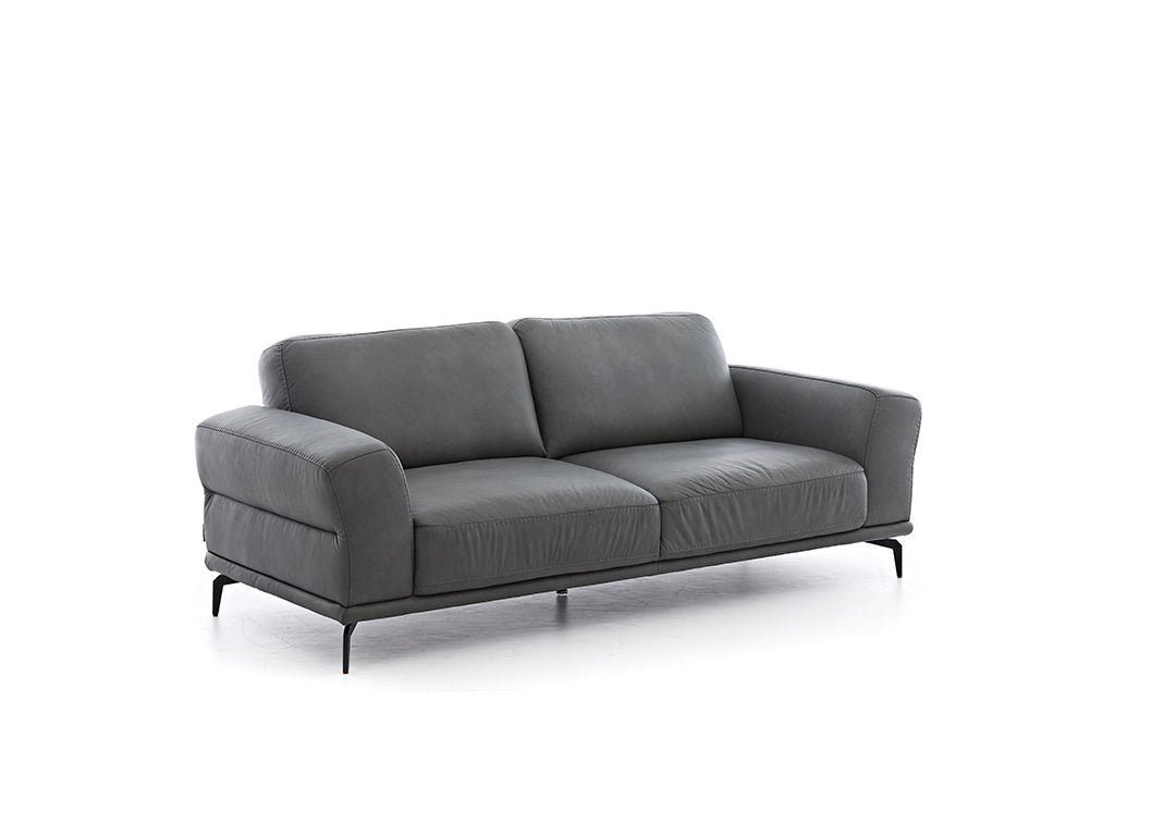W.SCHILLIG Sofa «montanaa» 24250 N80 in Leder Z69/95 anthracite - Komfortmöbel24