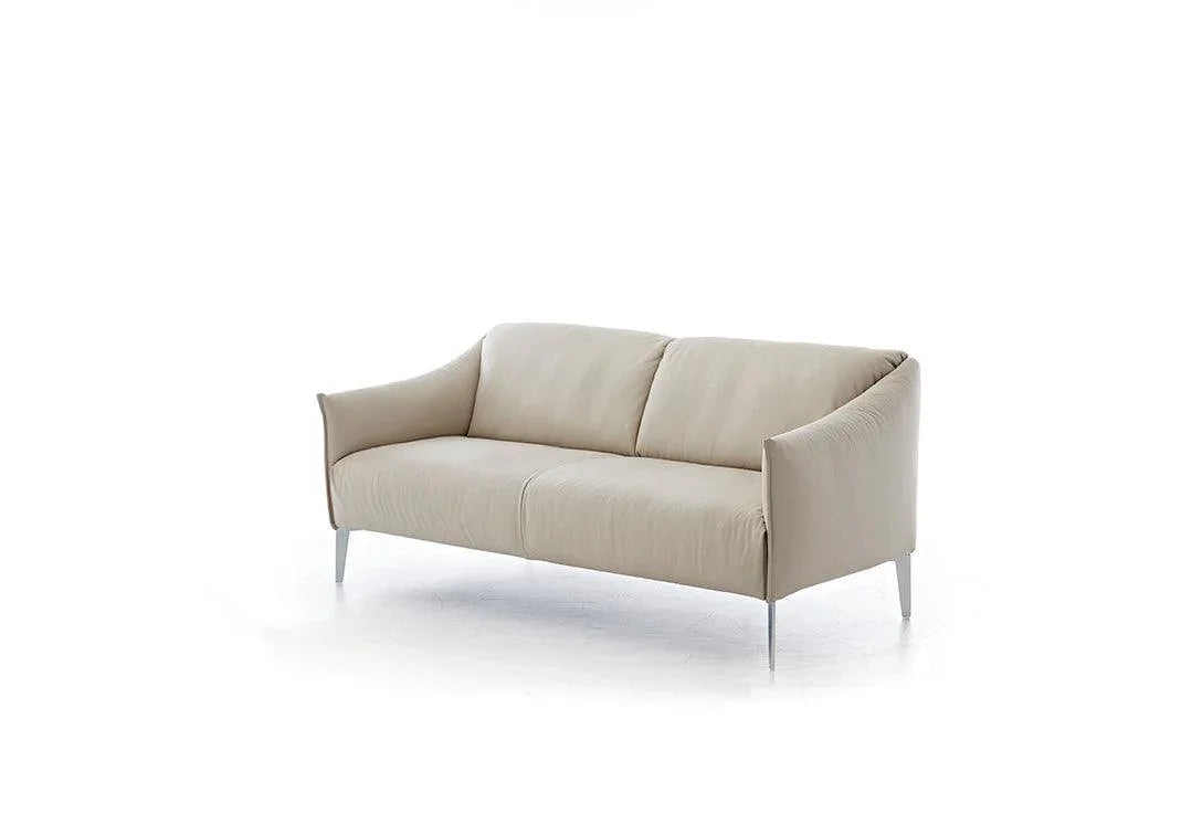 W.SCHILLIG Sofa sally 15350 N70 Leder Z59/20 eisgrau - Komfortmöbel24