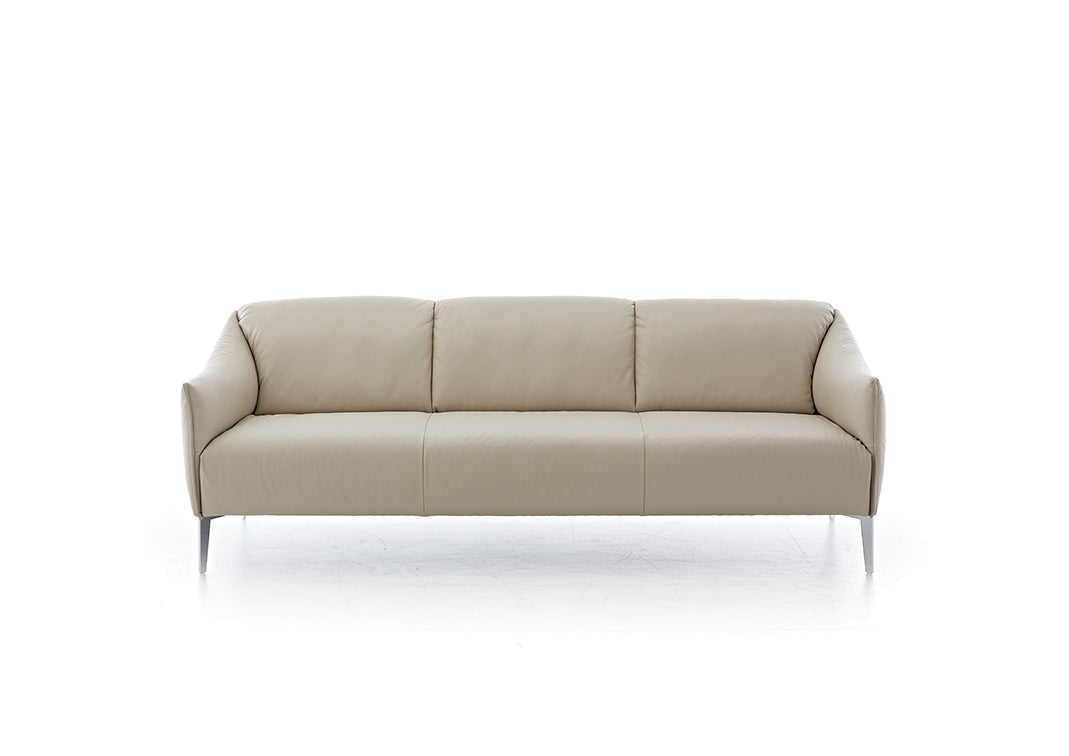 W.SCHILLIG Sofa sally 15350 P70 in Leder Z 59/20 eisgrau – Komfortmöbel24