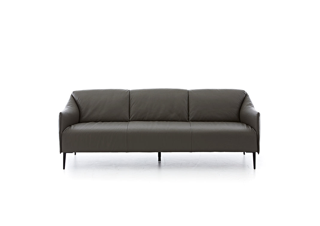 W.SCHILLIG Sofa «sally» 15350 P70 in Leder Z 73/95 graphite - Komfortmöbel24