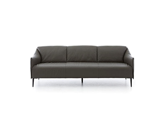 W.SCHILLIG Sofa sally 15350 P70 Leder Z73/95 graphite - Komfortmöbel24